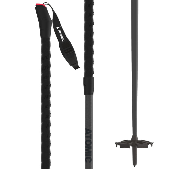 Atomic BCT Freeride SQS Ski Poles 2026 All Black
