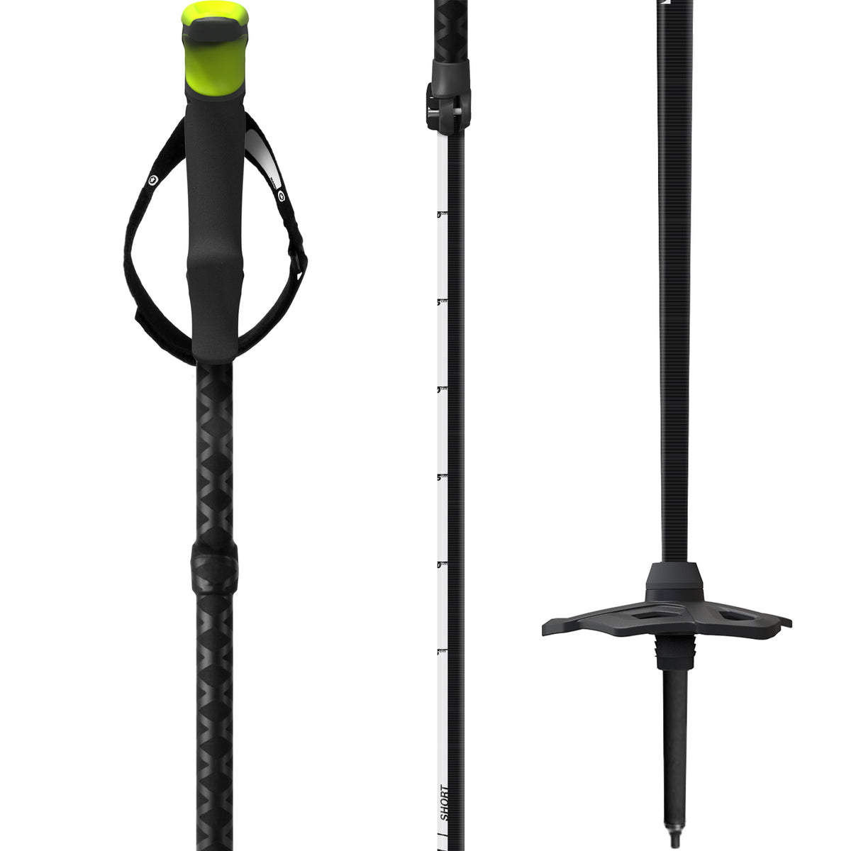 G3 Via Carbon Adjustable Ski Poles 2024 Black
