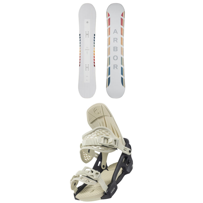 Arbor Poparazzi Rocker Snowboard + Acacia Snowboard Bindings - Women's 2021