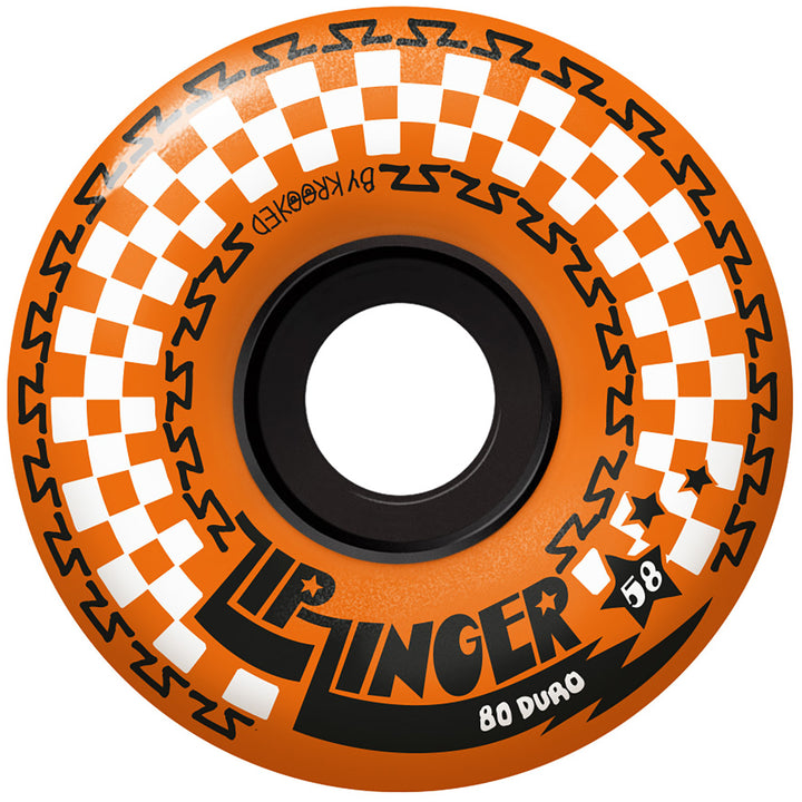 Krooked Zip Zinger 80HD Orange Skateboard Wheels