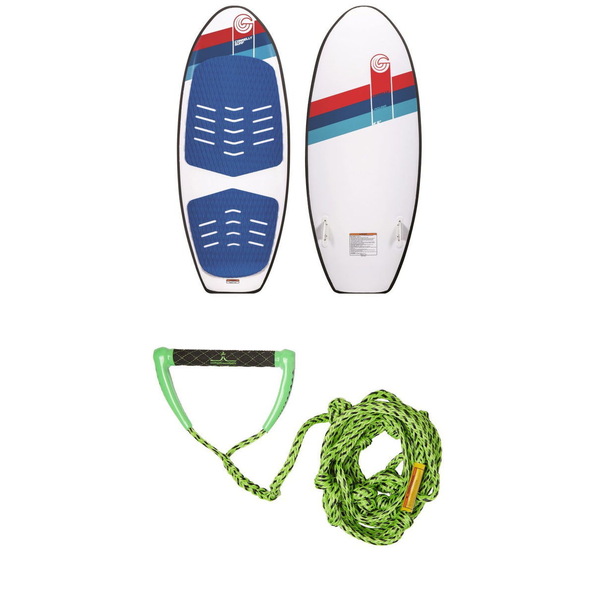 Connelly Laguna Wakesurf Board + Proline x evo LGS Surf Handle + 25 ft Air Line