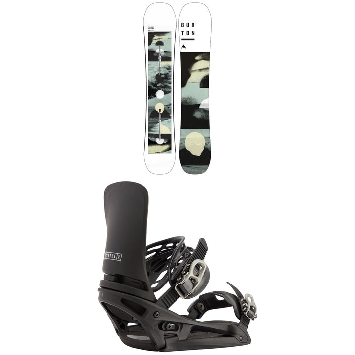 Burton Flight Attendant Snowboard + Cartel X EST Snowboard Bindings 2021