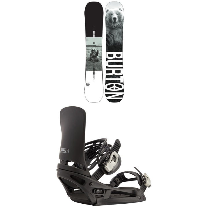 Burton Process Flying V Snowboard + Cartel EST Snowboard Bindings 2021