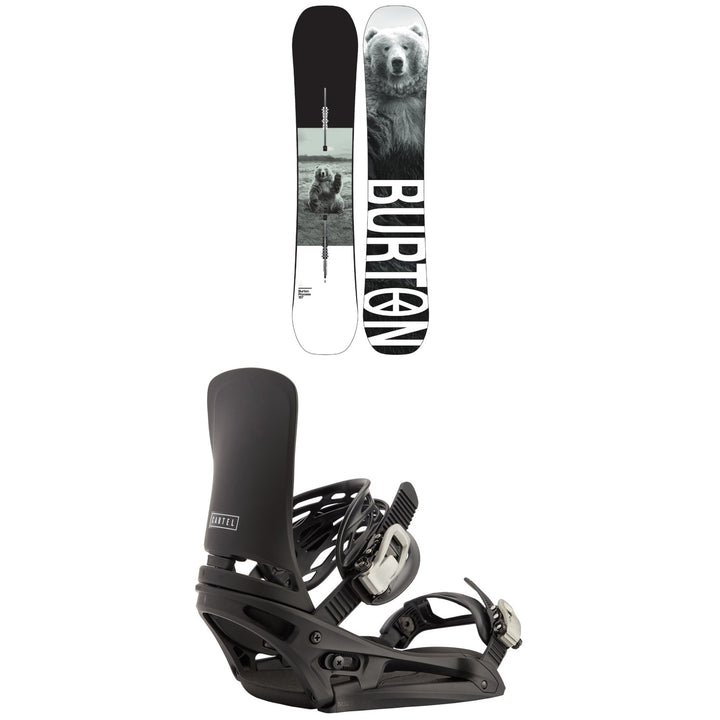 Burton Process Snowboard + Cartel EST Snowboard Bindings 2021