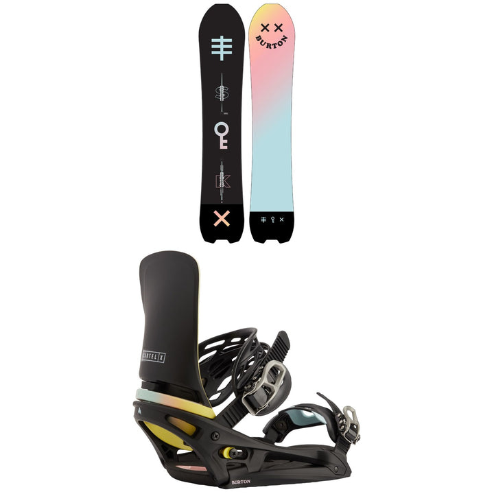 Burton Skeleton Key Snowboard + Cartel X EST Snowboard Bindings 2021