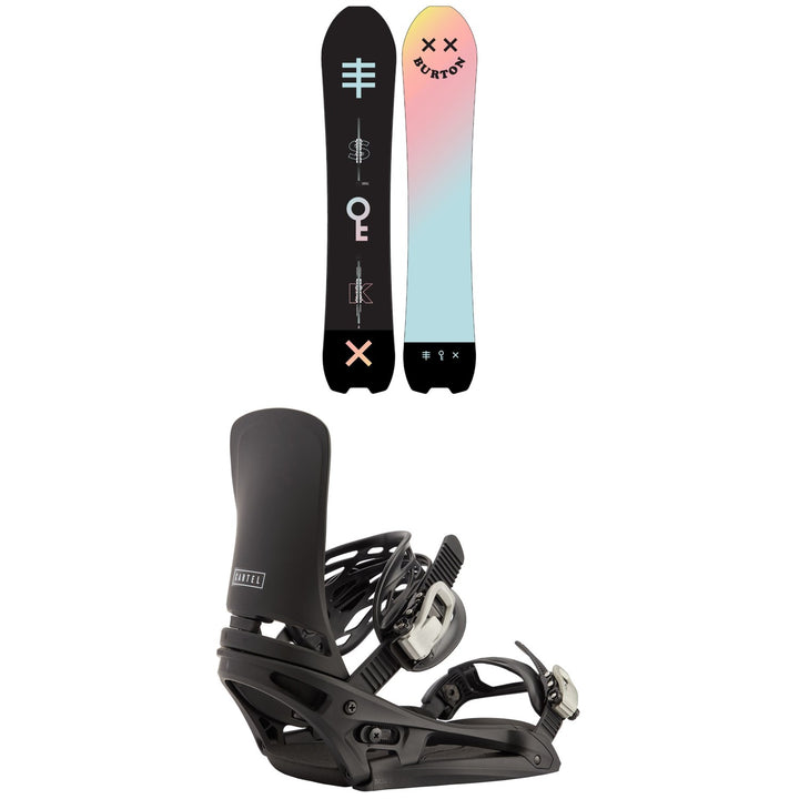 Burton Skeleton Key Snowboard + Cartel EST Snowboard Bindings 2021
