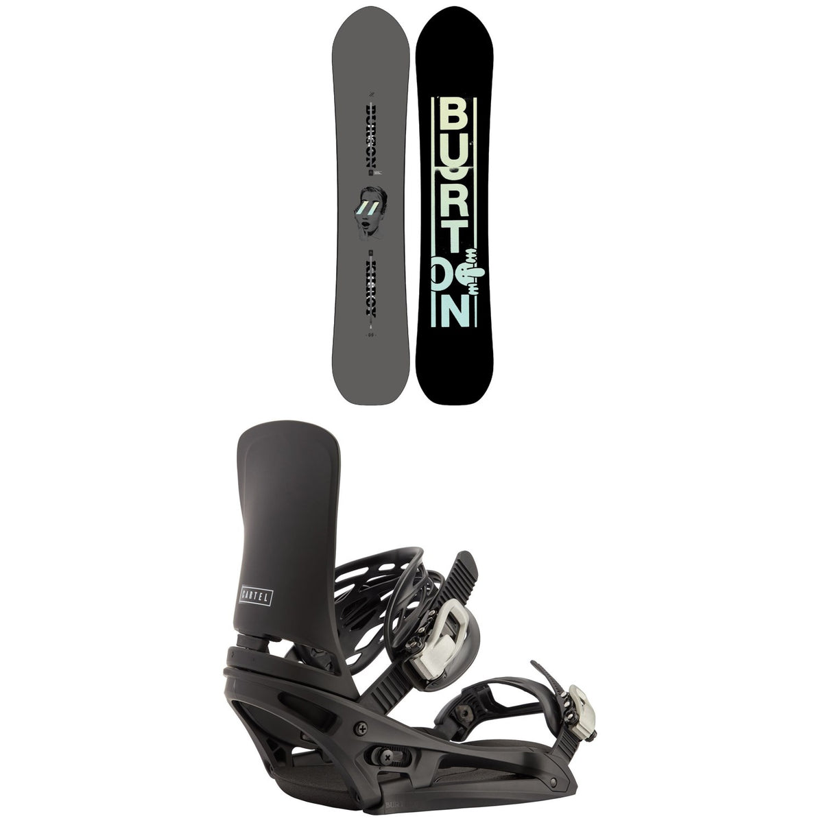 Burton Kilroy 3D Snowboard + Cartel EST Snowboard Bindings 2021
