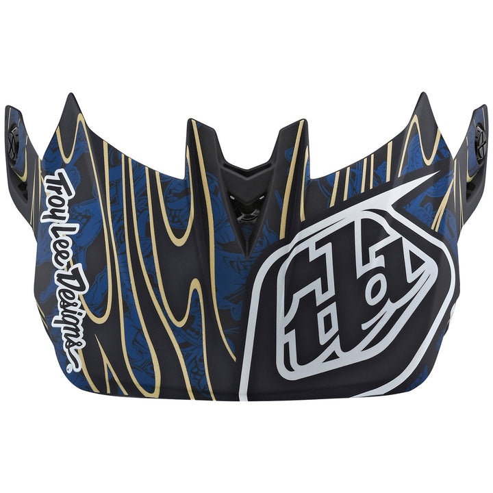 Troy Lee Designs D4 Carbon Limited Edition Bike Helmet Eyeball Blue
