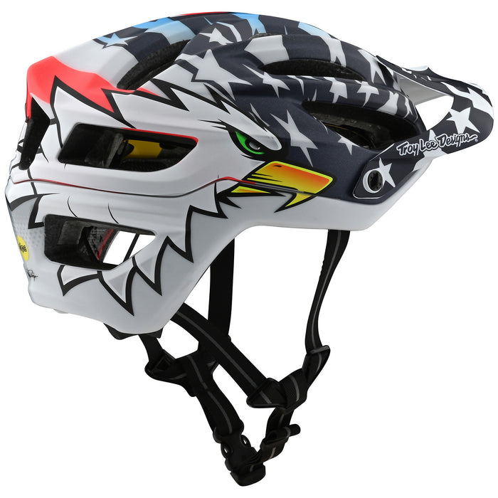 Troy Lee Designs A2 MIPS Limited Edition Bike Helmet Screaming Eagle White