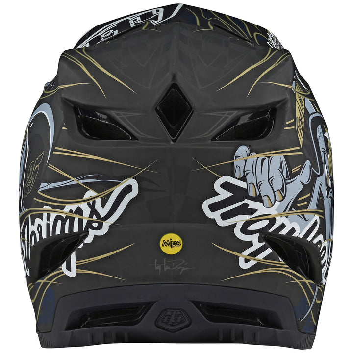 Troy Lee Designs D4 Carbon Limited Edition Bike Helmet Eyeball Blue
