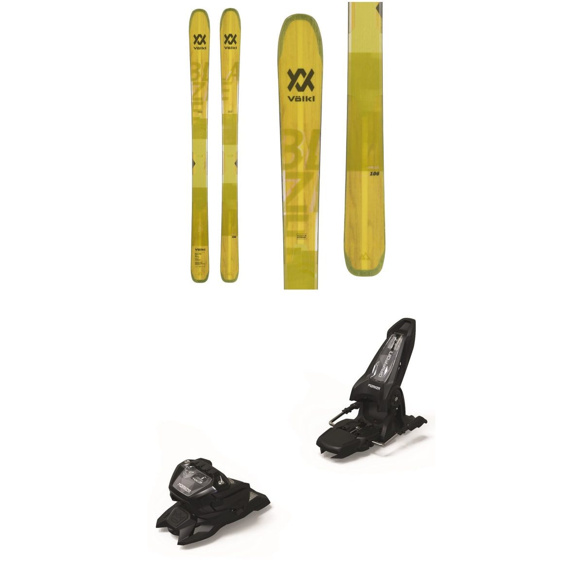 Völkl Blaze 106 Skis + Marker Griffon 13 ID Ski Bindings 2021