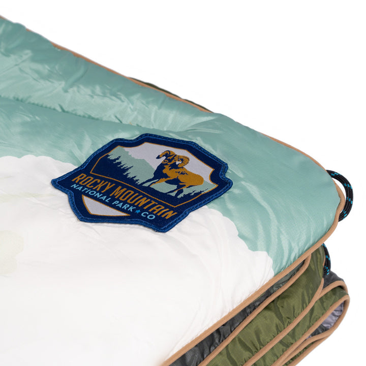 Rumpl Original Puffy Blanket - Rocky Mountains Rocky Mountain
