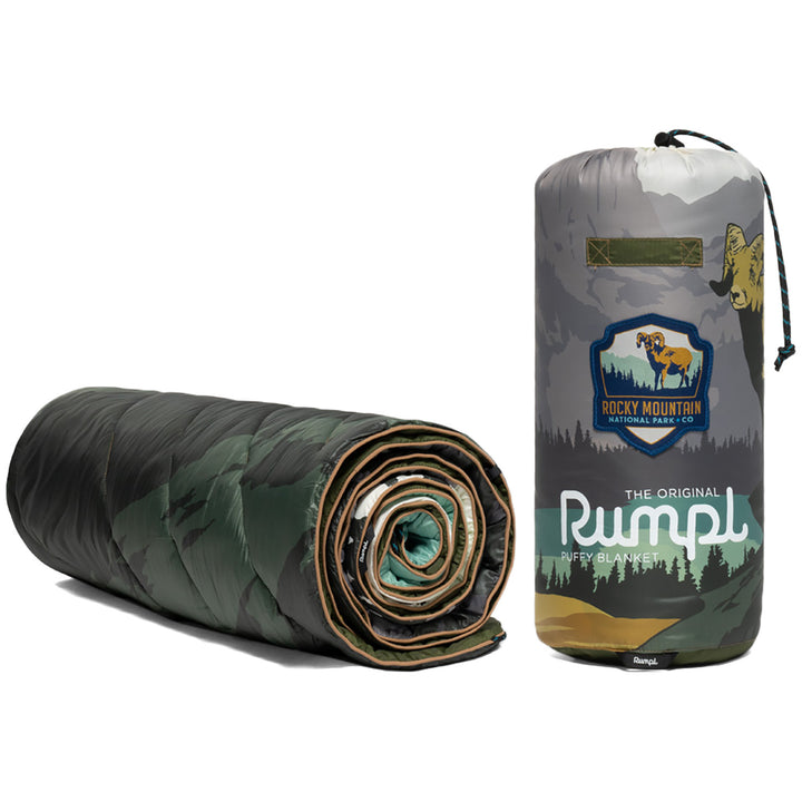 Rumpl Original Puffy Blanket - Rocky Mountains Rocky Mountain