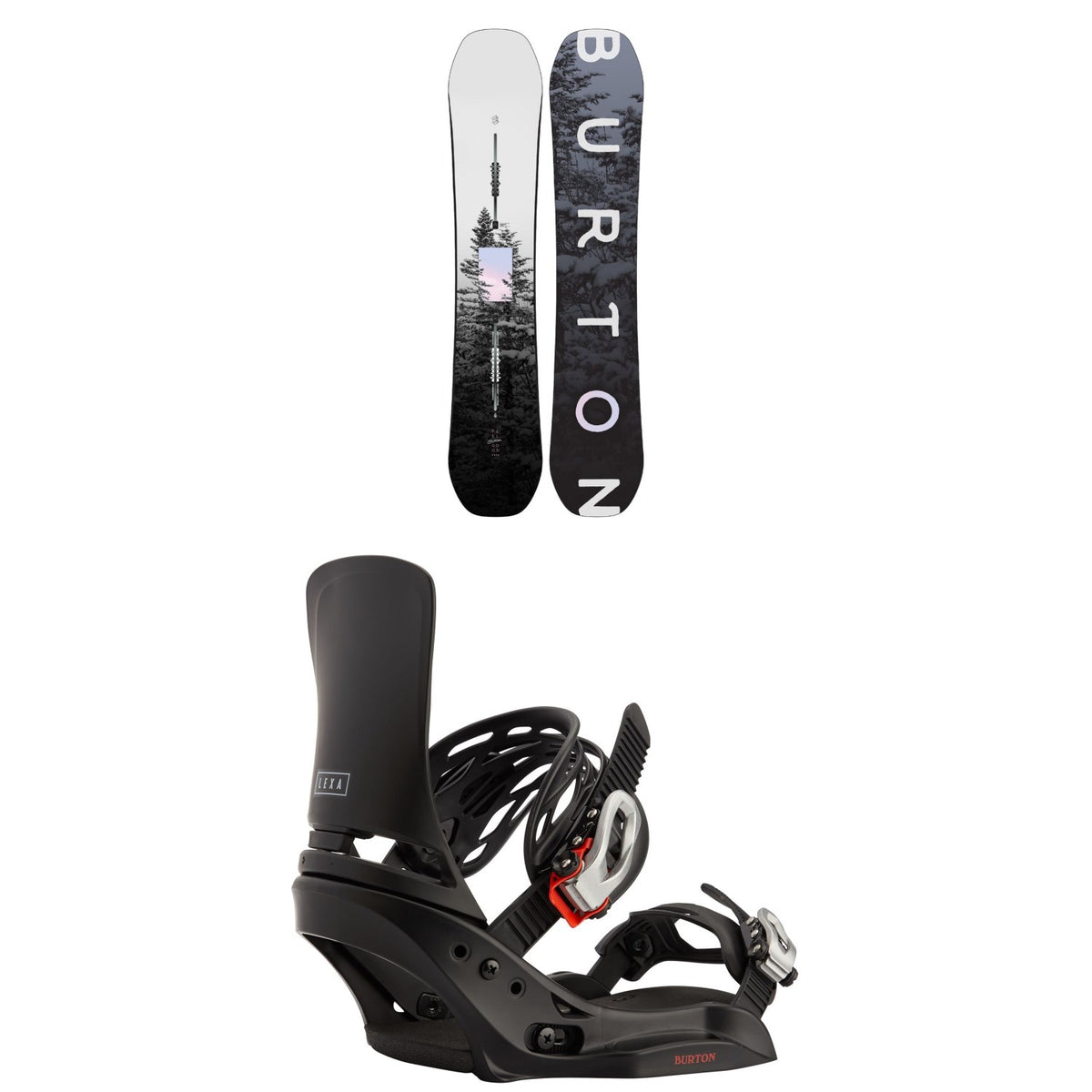 Burton Feelgood Flying V Snowboard + Lexa EST Snowboard Bindings - Women's 2021