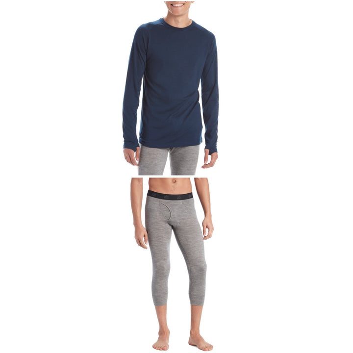 evo Ridgetop Merino Wool Midweight Crew Top + 3/4 Pants 2023