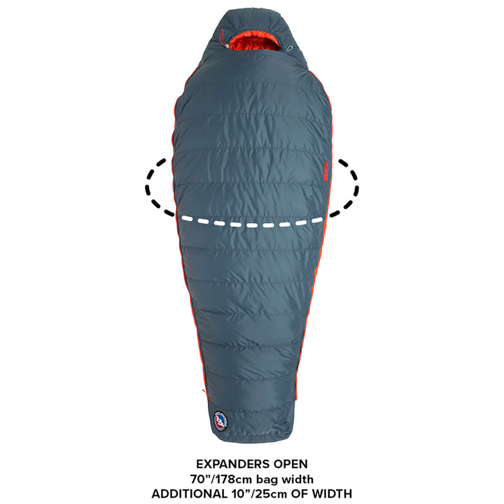 Big Agnes Torchlight 30 Sleeping Bag Slate/Orange