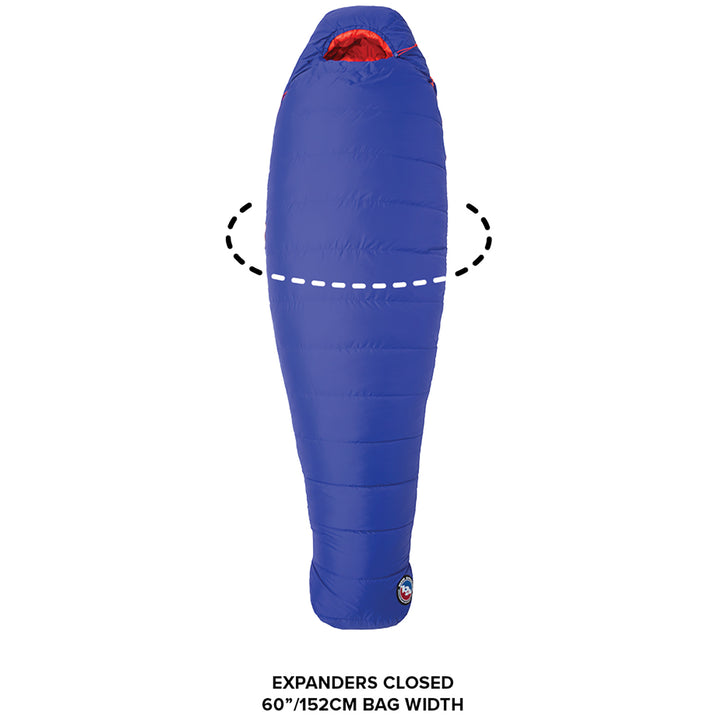 Big Agnes Torchlight 30 Sleeping Bag - Women's Cobalt/Orange