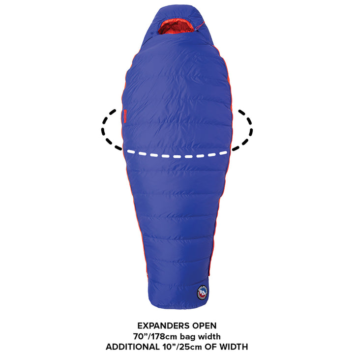 Big Agnes Torchlight 30 Sleeping Bag - Women's Cobalt/Orange