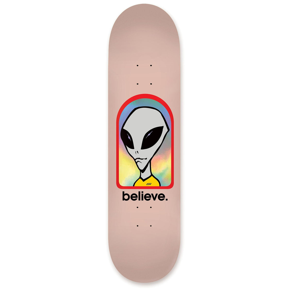 Alien Workshop Believe Hologram Pink 8.125 Skateboard Deck