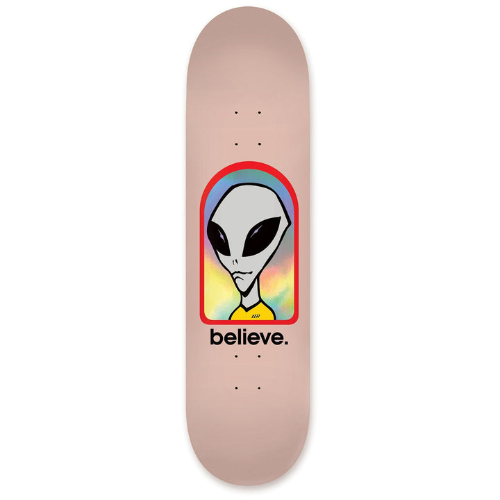 Alien Workshop Believe Hologram Pink 8.125 Skateboard Deck