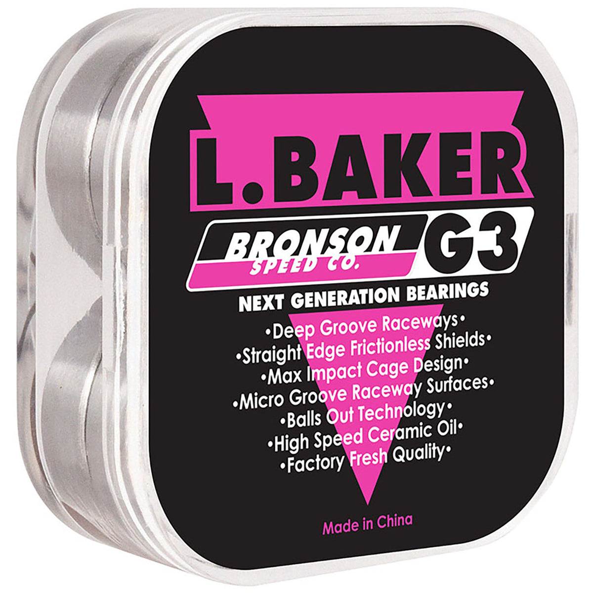 Bronson Speed Co. L.Baker Pro G3 Skateboard Bearings
