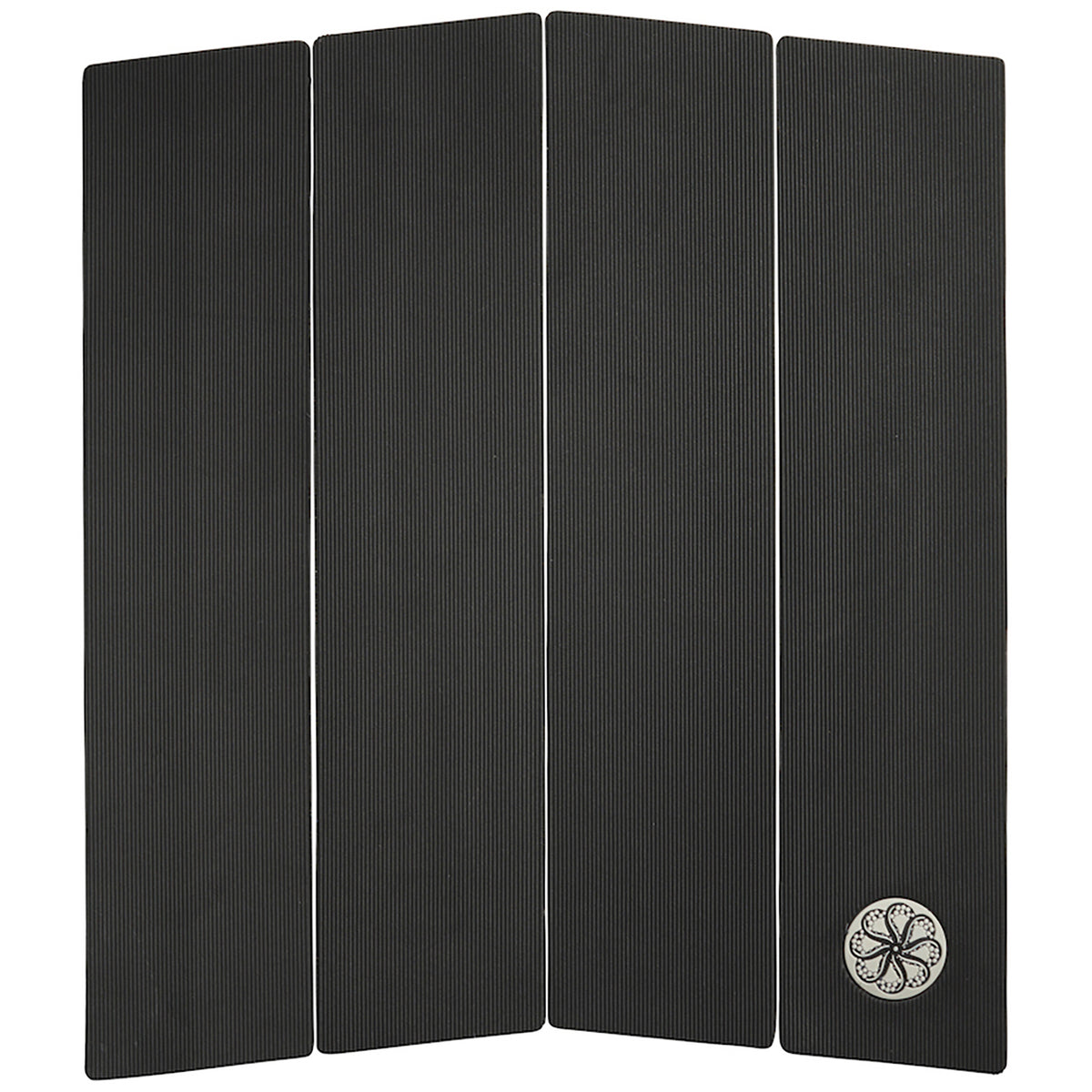 Octopus Front Deck Corduroy 4-Piece Traction Pad Black