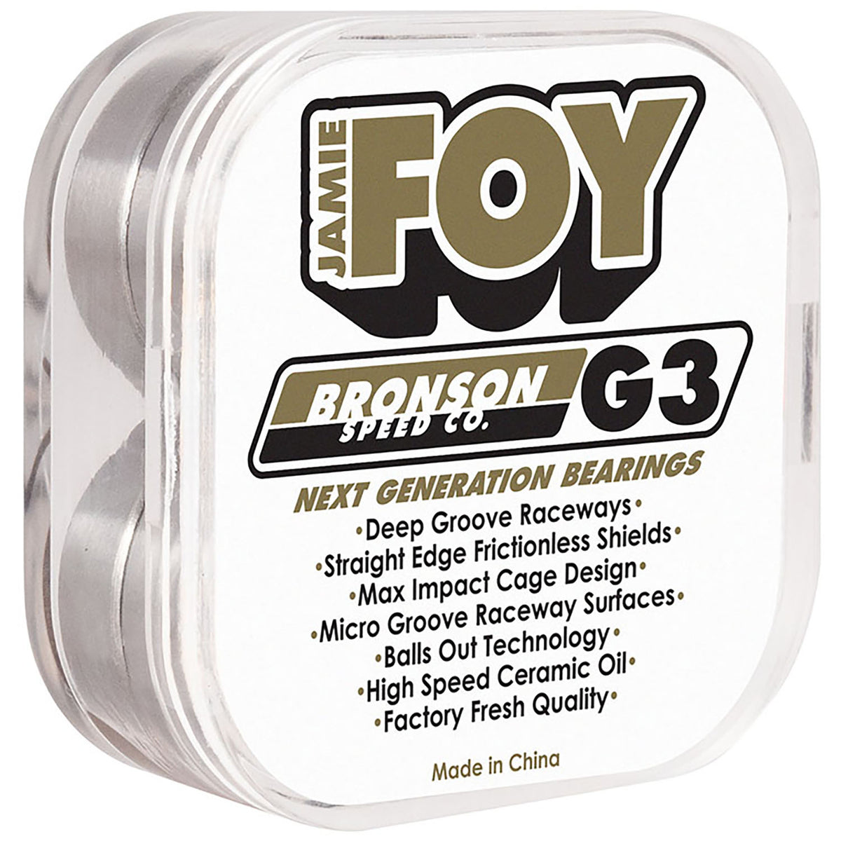 Bronson Speed Co. Jamie Foy Pro G3 Skateboard Bearings