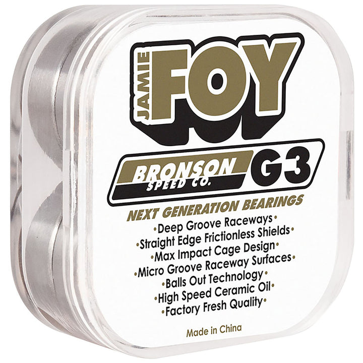 Bronson Speed Co. Jamie Foy Pro G3 Skateboard Bearings