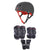 Triple 8 Sweatsaver Liner Skateboard Helmet + Saver Series Color Collection Skateboard JR Pad Set