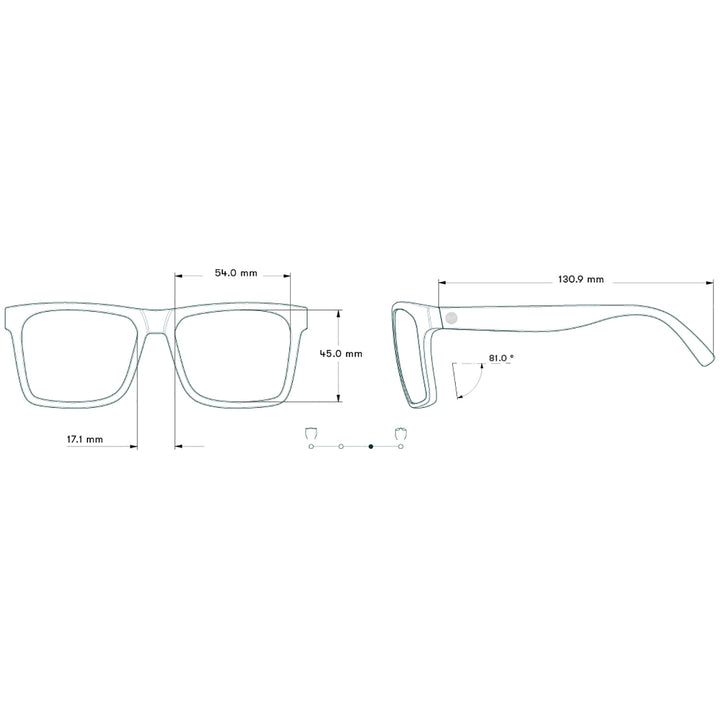 Sunski Taraval Sunglasses Black/Slate Polarized