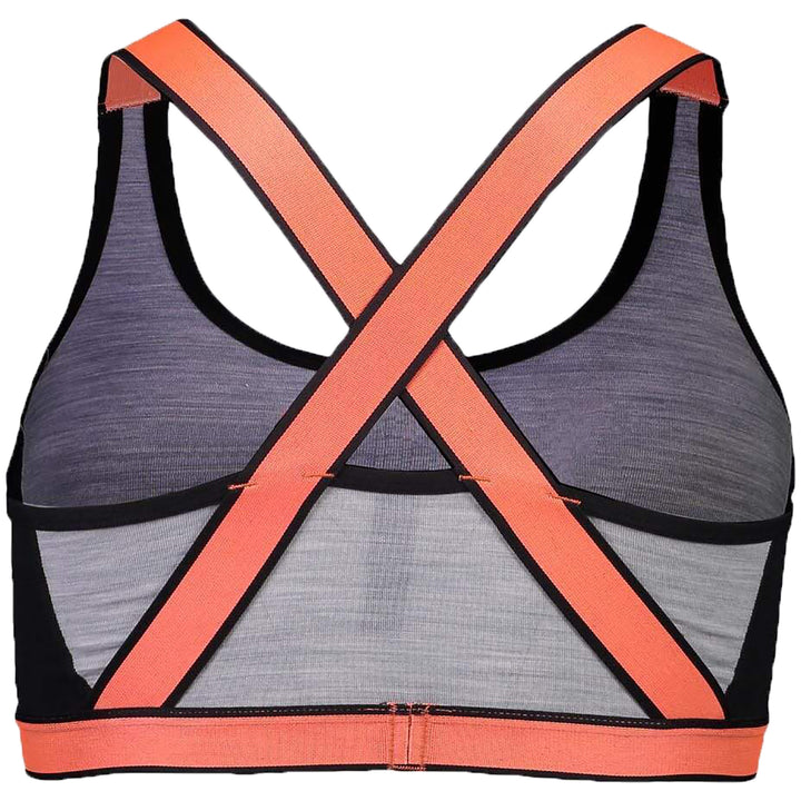 MONS ROYALE Stella X-Back Sports Bra - Women's Black/Grey Marl
