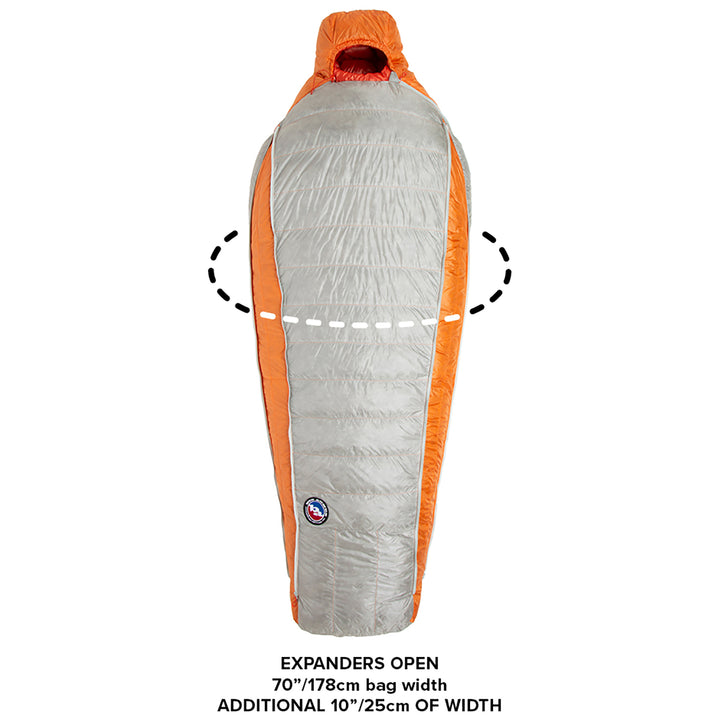 Big Agnes Torchlight UL 20 Sleeping Bag Orange/Gray
