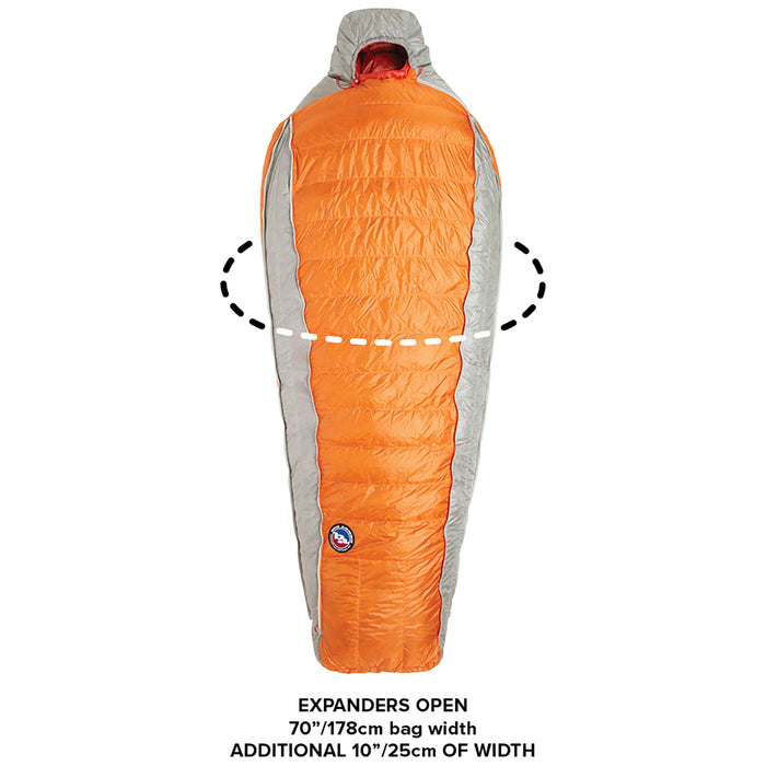 Big Agnes Torchlight UL 30 Sleeping Bag Orange/Gray