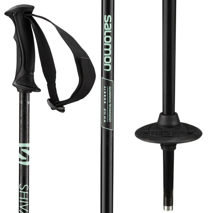 Salomon Shiva Ski Poles - Women's 2022 Black