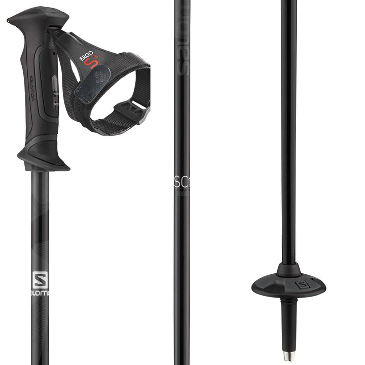Salomon SC1 Ergo S3 Ski Poles 2021 Black