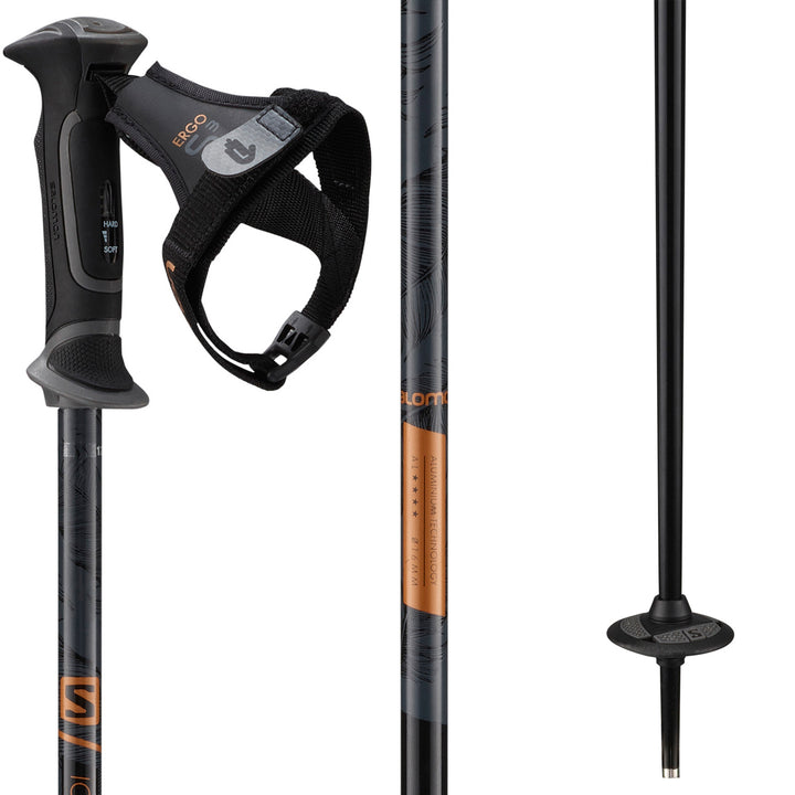 Salomon Icon Ergo S3 Ski Poles - Women's 2021 Dark Purple