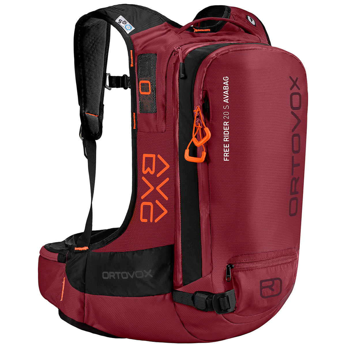 Ortovox Free Rider 20L S Avabag Kit Airbag Dark Blood