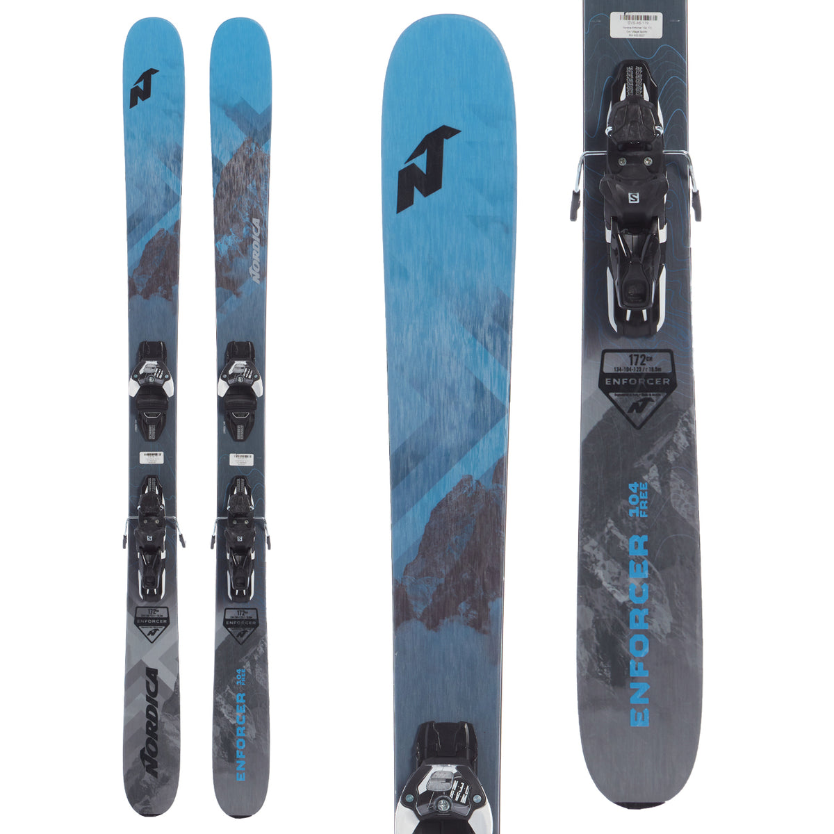 Nordica Enforcer 104 Free Skis + Warden 13 Demo Bindings 2020