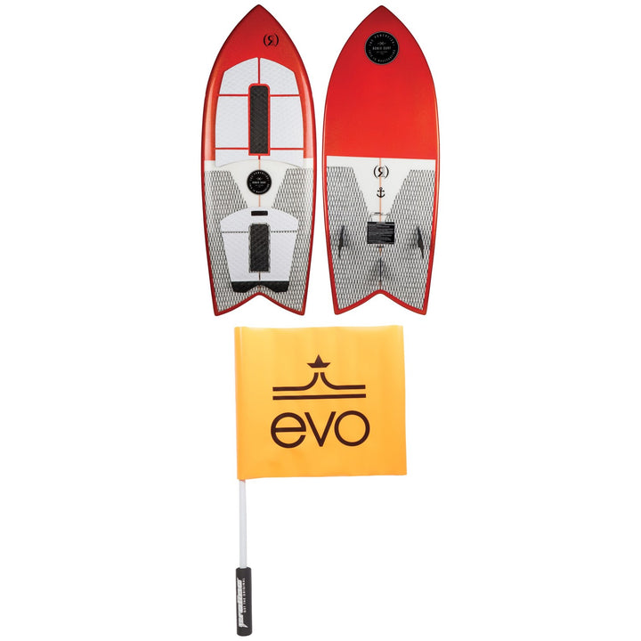 Ronix Koal Technora Powerfish+ Wakesurf Board 2019 + Proline x evo Safety Flag