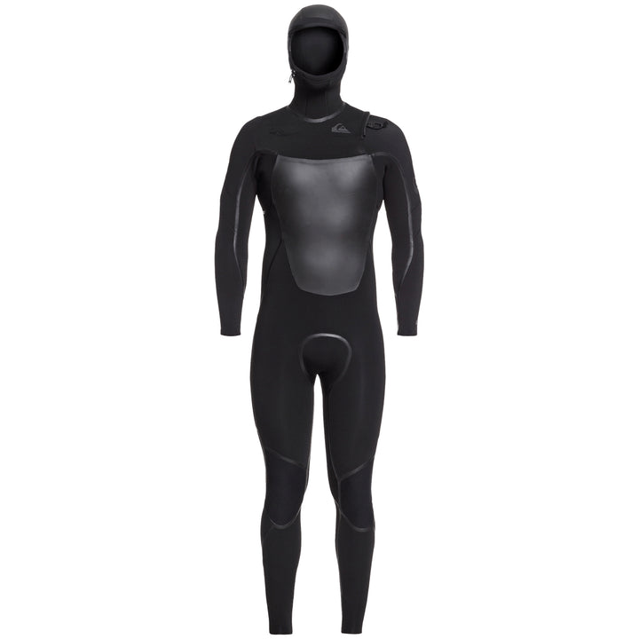 Quiksilver 5/4/3 Syncro+ Chest Zip Hooded Wetsuit Black/Jet Black