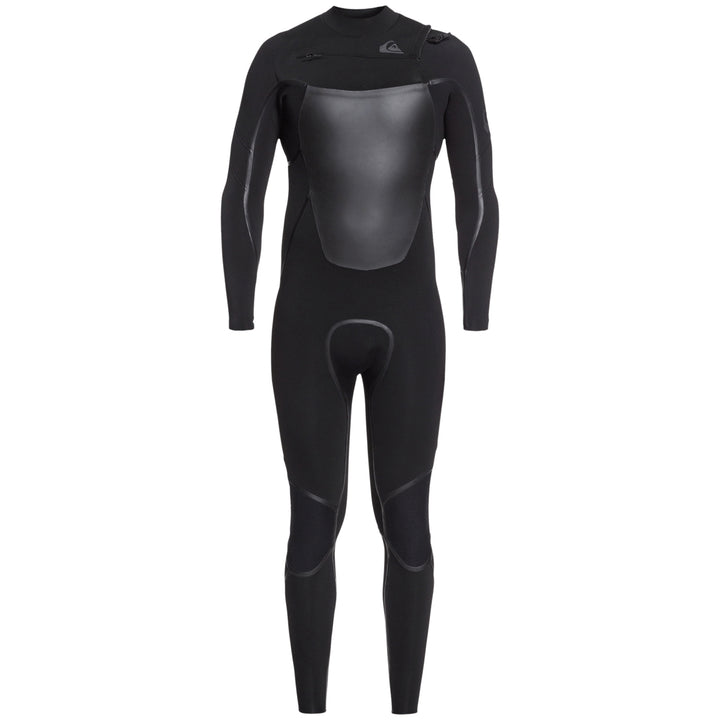 Quiksilver 4/3 Syncro+ Chest Zip Wetsuit Black/Jet Black