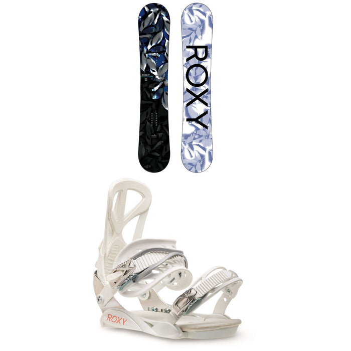 Roxy Ally Banana Snowboard + Team Snowboard Bindings - Women's 2021