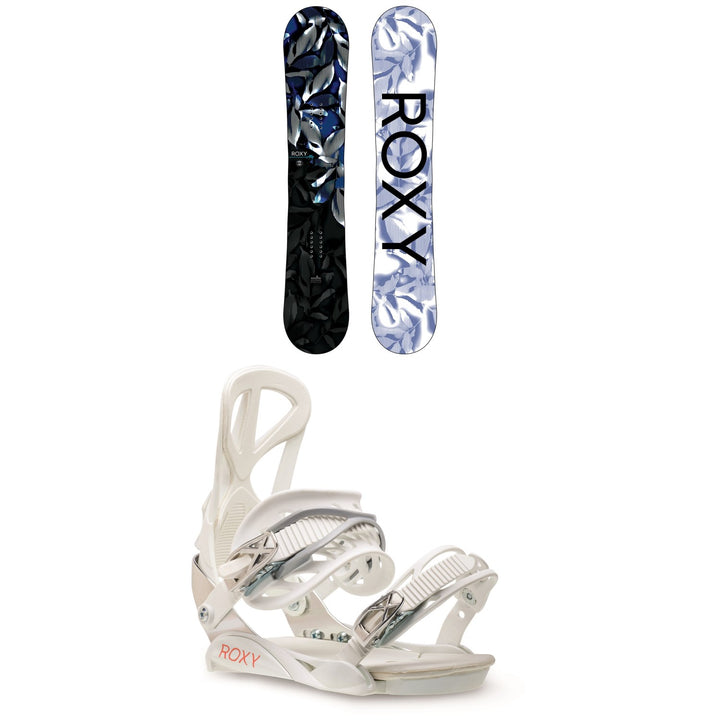 Roxy Ally Banana Snowboard + Team Snowboard Bindings - Women's 2021
