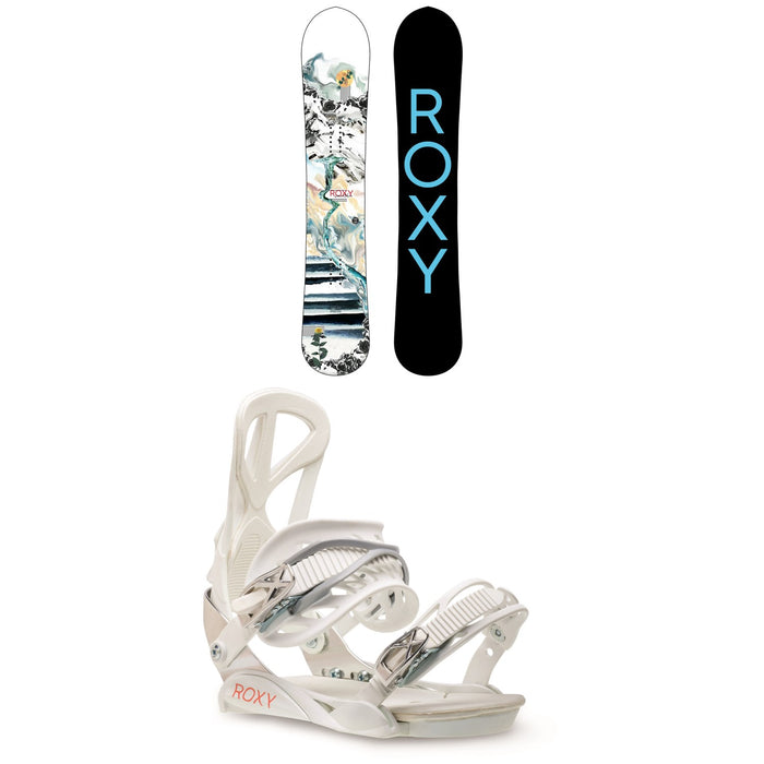 Roxy Smoothie C2 Snowboard + Team Snowboard Bindings - Women's 2021