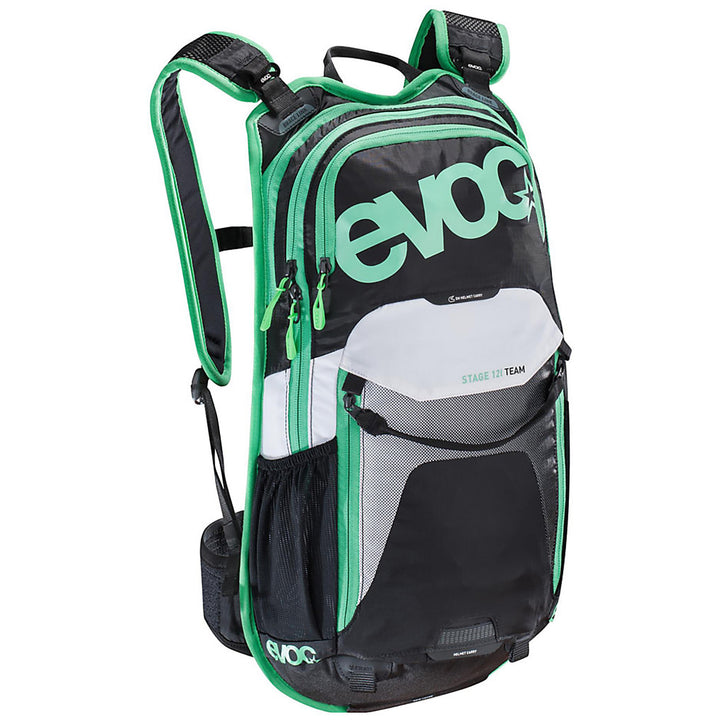 EVOC Stage 12L Team Backpack Black/White/Green