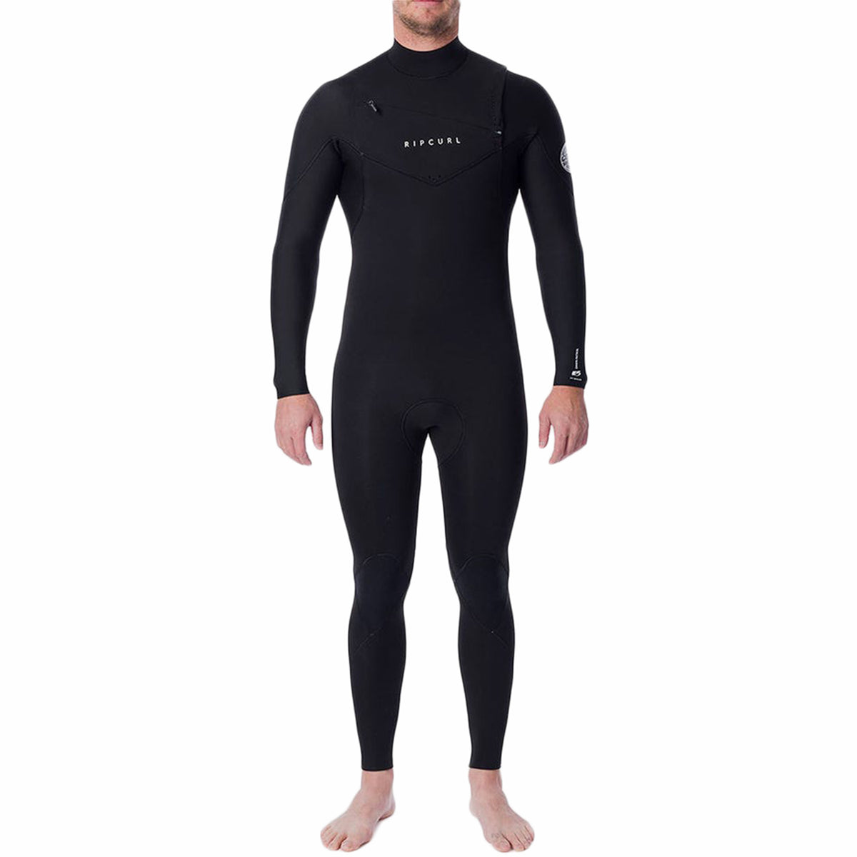 Rip Curl 4/3 Dawn Patrol Chest Zip Wetsuit Black