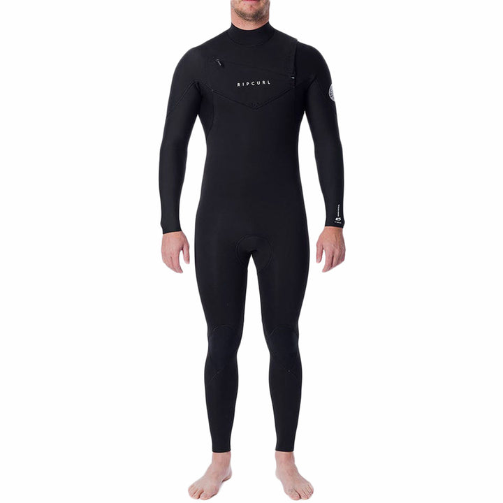 Rip Curl 4/3 Dawn Patrol Chest Zip Wetsuit Black