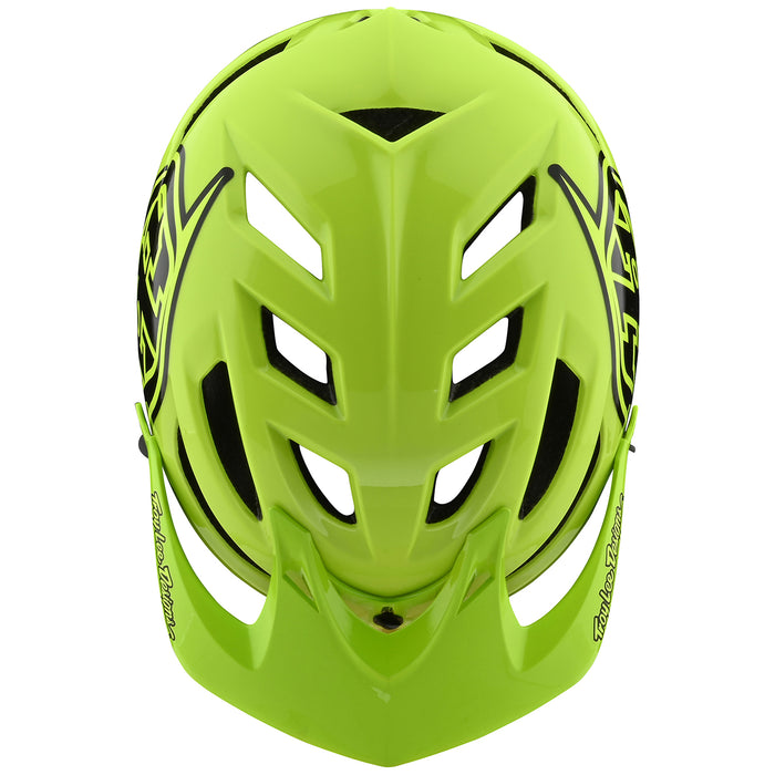 Troy Lee Designs A1 Drone Bike Helmet - Kids' Flo Yellow/Black
