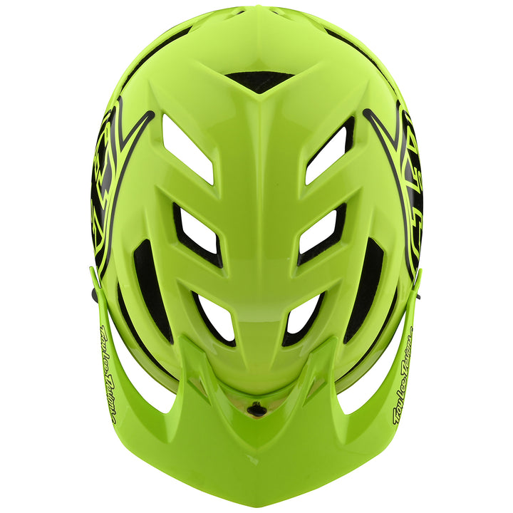 Troy Lee Designs A1 Drone Bike Helmet - Kids' Flo Yellow/Black