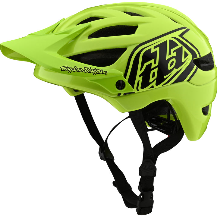 Troy Lee Designs A1 Drone Bike Helmet - Kids' Flo Yellow/Black